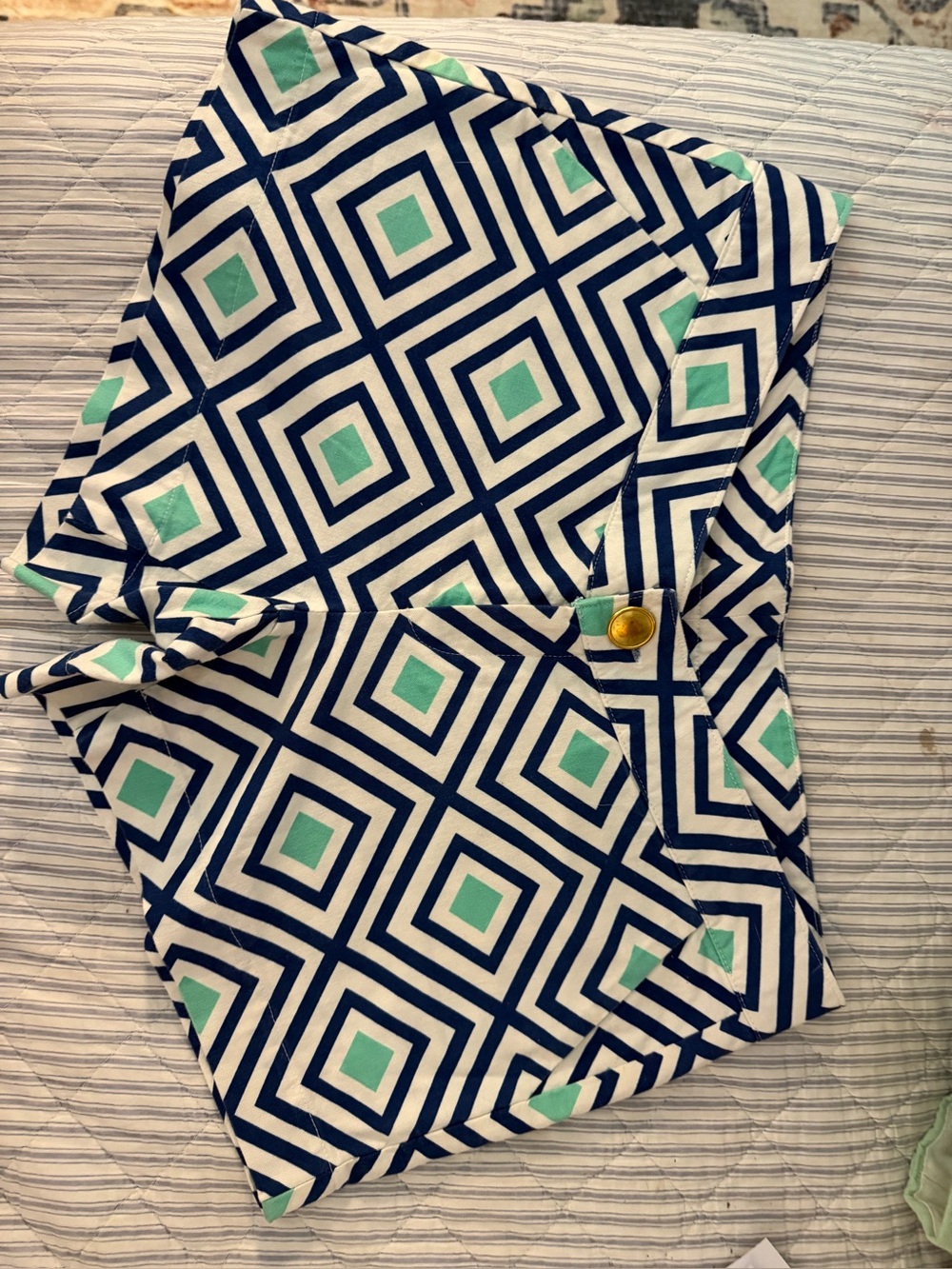 Lawrence & Lillian Geometric Print Shorts - Size 8
